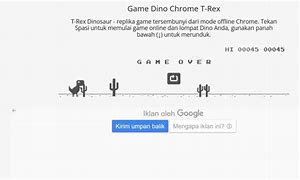 Permainan Dino Bisa Dimainkan